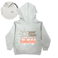 MLW By Design - Surf Grom Kids Sand Fleece Hoodie | Sand - MLW By Design