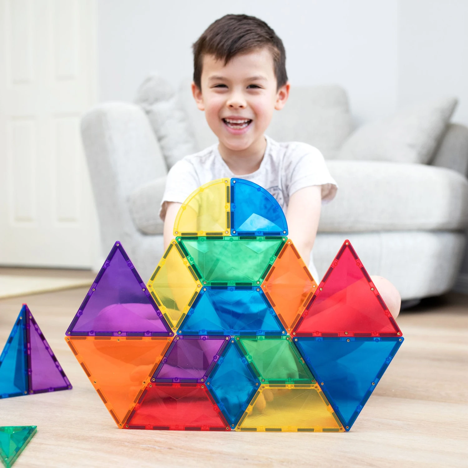 Connetix Tiles - 36 Piece Rainbow Shape Expansion Pack - Connetix Tiles Connetix Tiles - 36 Piece Rainbow Shape Expansion Pack - Connetix Tiles -MY LITTLE SHOP New Shapes square 1 retoched