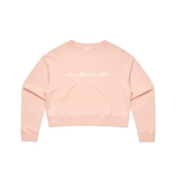 MLW By Design - Personalised Established Mama Adult Crop Crew | Various Colours - MLW By Design