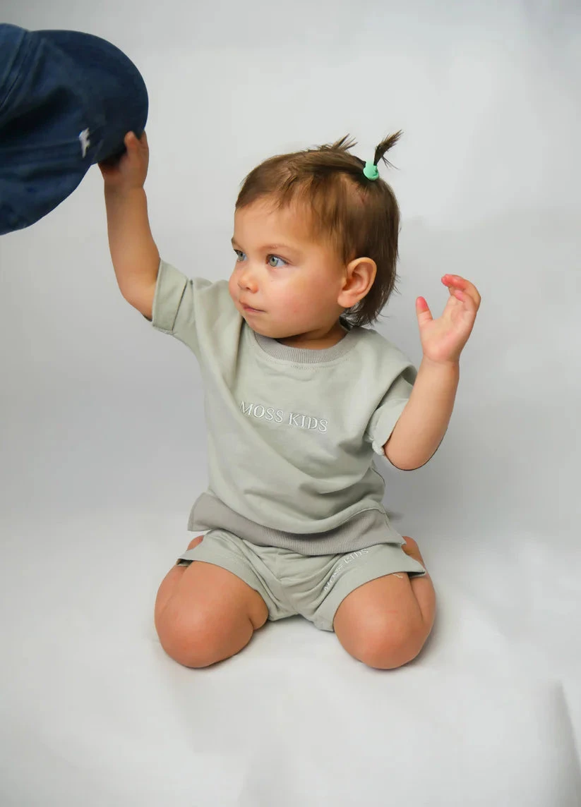 Moss Kids - All Day Tee & Short Set | Moss Grey - Moss Kids Moss Kids - All Day Tee & Short Set | Moss Grey - Moss Kids -MY LITTLE SHOP P1130662 56a76b17 0899 4264 84ed 6b53cdf2540b