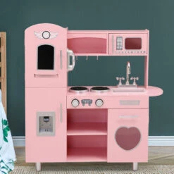 Kids Kitchen Pink - Toy Warehouse -MY LITTLE SHOP PLAY WOOD DISPENSER PK 99