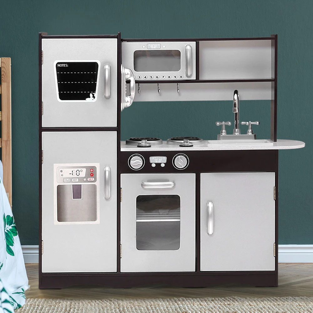 Kids Kitchen Pretend Play Black - Toy Warehouse Kids Kitchen Pretend Play Black - Toy Warehouse -MY LITTLE SHOP PLAY WOOD MODERN SL 99