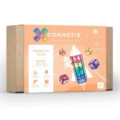 Connetix Tiles - 40 Piece Pastel Square Pack - Connetix Tiles