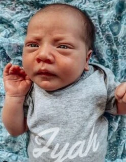 MLW By Design- Personalised Cursive Name Bodysuit | Various Colours - MLW By Design -MY LITTLE SHOP Persongrey