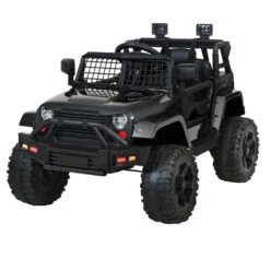 Ride On Jeep 12V Car With Remote Control Black - Toy Warehouse