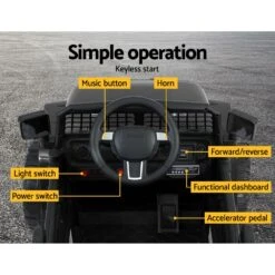 Ride On Jeep 12V Car With Remote Control Black - Toy Warehouse -MY LITTLE SHOP RCAR JEP 4WS BK 04