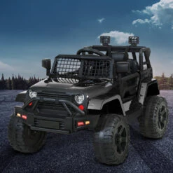 Ride On Jeep 12V Car With Remote Control Black - Toy Warehouse -MY LITTLE SHOP RCAR JEP 4WS BK 99