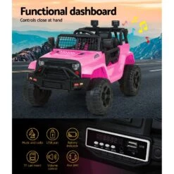 Ride On Jeep 12V Car With Remote Control Pink - Toy Warehouse -MY LITTLE SHOP RCAR JEP 4WS PK 05