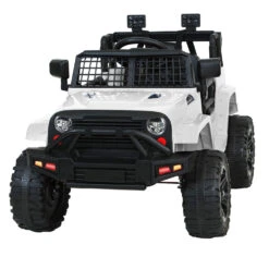 Ride On Jeep 12V Car With Remote Control White - Toy Warehouse -MY LITTLE SHOP RCAR JEP 4WS WH 03