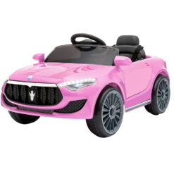 Rigo Maserati Kids Ride On Car - Pink - Toy Warehouse