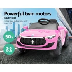 Rigo Maserati Kids Ride On Car - Pink - Toy Warehouse -MY LITTLE SHOP RCAR MASRT S PK 02