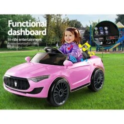 Rigo Maserati Kids Ride On Car - Pink - Toy Warehouse -MY LITTLE SHOP RCAR MASRT S PK 03