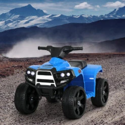 Ride On ATV Electric Quadbike Toy - Blue - Toy Warehouse -MY LITTLE SHOP RCAR MBIKE ATV BU 71685 07