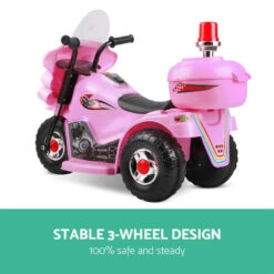 Ride On Motorbike Motorcycle | Pink - Toy Warehouse -MY LITTLE SHOP RCAR MBIKE99 PK 03