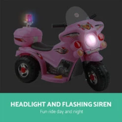 Ride On Motorbike Motorcycle | Pink - Toy Warehouse -MY LITTLE SHOP RCAR MBIKE99 PK 04