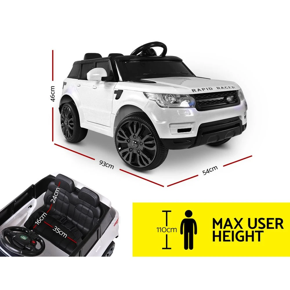 Rangey Sport Kids Ride On Car | White - Toy Warehouse Rangey Sport Kids Ride On Car | White - Toy Warehouse -MY LITTLE SHOP RCAR RANGEROVER WH 01