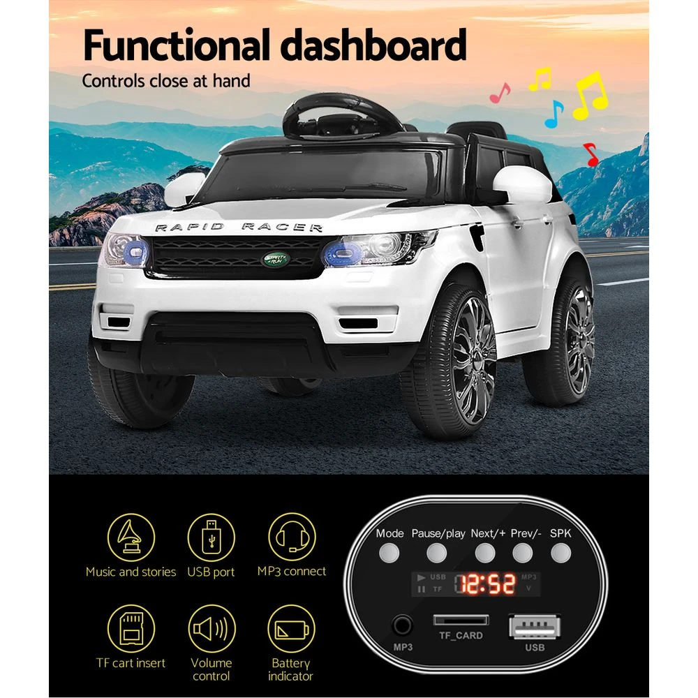 Rangey Sport Kids Ride On Car | White - Toy Warehouse Rangey Sport Kids Ride On Car | White - Toy Warehouse -MY LITTLE SHOP RCAR RANGEROVER WH 04