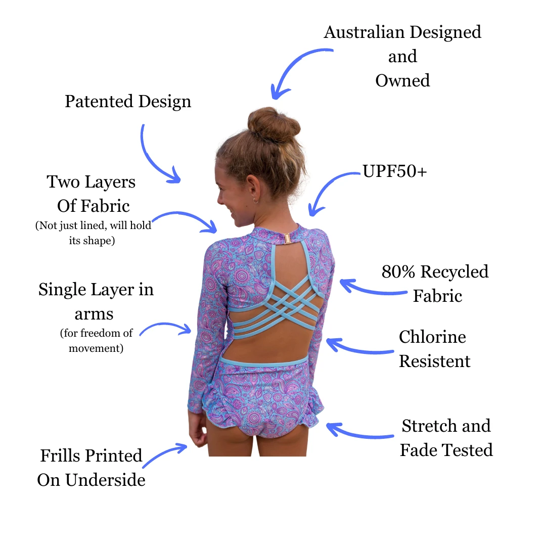 Fernleigh Avenue - Virinnia Open Back Swimsuit - Fernleigh Avenue Fernleigh Avenue - Virinnia Open Back Swimsuit - Fernleigh Avenue -MY LITTLE SHOP RQ558ekA