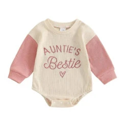 Waffle Auntie Romper - Affordable Baby