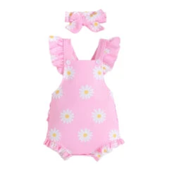 Tilly Ruffle Romper | Pink - Affordable Baby