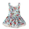 Floral Blue Romper Dress - My Little Wardrobe