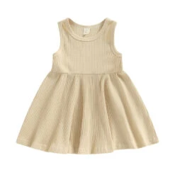 Ribbed Dress | Sand - Affordable Baby