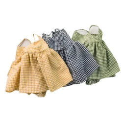 Gingham Skirt Romper | 3 Colours - Affordable Baby