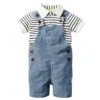Stripey Overalls Set - Affordable Baby