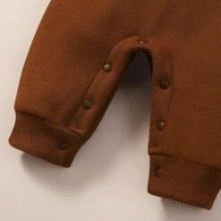 Chunky Fleece Romper | Brown *CLEARANCE* - Affordable Baby -MY LITTLE SHOP S58474bc5e76f468baa075e77af6544b8P