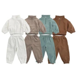 Zip Fluffy Tracksuits | 4 Colours - Affordable Baby