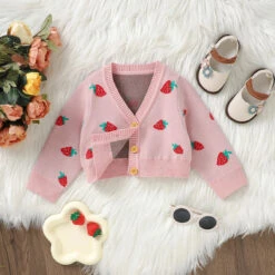 Strawberry Cardigan - Affordable Baby -MY LITTLE SHOP S5b5da0d1bc964bcfa7927475d7ee468a5