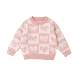 Pink Bows Sweater - Affordable Baby