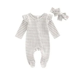 Striped Zipper Ruffle Romper | Various Colours - Affordable Baby -MY LITTLE SHOP S6055aa81ef554875945c63ab93f16bb8U