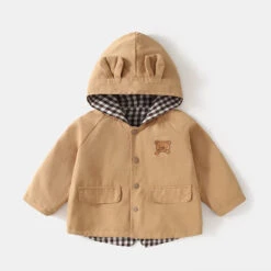 Caramel Plaid Coat - Affordable Baby -MY LITTLE SHOP S656aa910d1fa4334823b2a7be3a051d0G