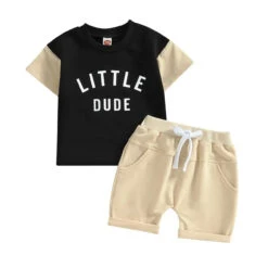 Little Dude Set | Black - Affordable Baby