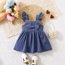 Denim Bow Dress - Affordable Baby -MY LITTLE SHOP S7acfe99f83ef478a98d7646142738d86m