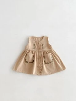 Ruby Button Dress | 2 Colours - Affordable Baby -MY LITTLE SHOP S7e3d5d57ddaa406ca3c320f46b089613i