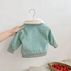Mint Fluffy Collar Jacket - Affordable Baby -MY LITTLE SHOP S8c639c6948f7420cbfbb469bf91439aaB