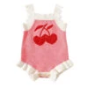 Summer Cherry Knit Romper - Affordable Baby