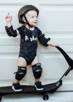 MLW By Design - Personalised Name Stonewash Bodysuit | Black Or Sand - MLW By Design -MY LITTLE SHOP STONEWASHBODYSUIT