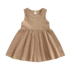 Ribbed Dress | Latte - Affordable Baby