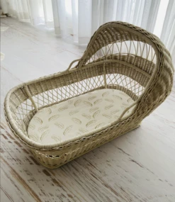 Anchor & Arrow - Bassinet Sheet / Change Table Cover | Gold Fern - Anchor & Arrow