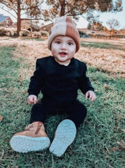 Mini Maxwell - 2 Tone Knit Beanie Tan/Beige - Mini Maxwell -MY LITTLE SHOP Screenshot2022 06 09121954