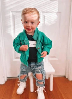 Distressed Denim Jacket | Green - Affordable Baby -MY LITTLE SHOP Screenshot2022 08 03093902