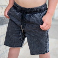 Winter And Raven - Raw Edge Shorts - Winter And Raven