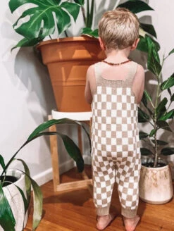 Gingham Knitted Jumpsuit | Sand - Affordable Baby -MY LITTLE SHOP Screenshot2023 05 10105627