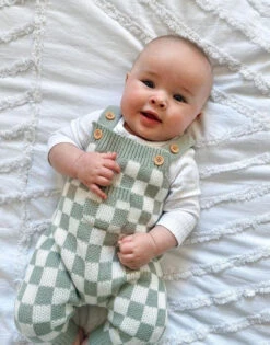Gingham Knitted Jumpsuit | Sage - Affordable Baby -MY LITTLE SHOP Screenshot2023 07 20094648