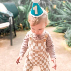 Gingham Knitted Jumpsuit | Sand - Affordable Baby -MY LITTLE SHOP Screenshot2023 07 25061708