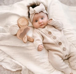 3 Little Crowns - Wooden Baby Brush Set - 3 Little Crowns