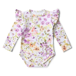 Snuggle Hunny Kids - Long Sleeve Organic Bodysuit | Isla - Snuggle Hunny Kids